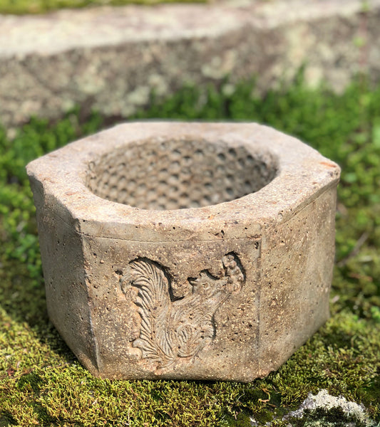 Vintage Squirrel Hexagonal Planter