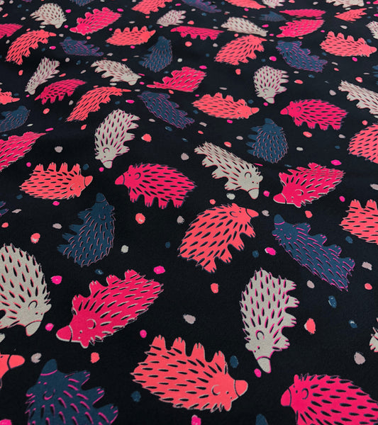 Black and Raspberry Echidna Scarf