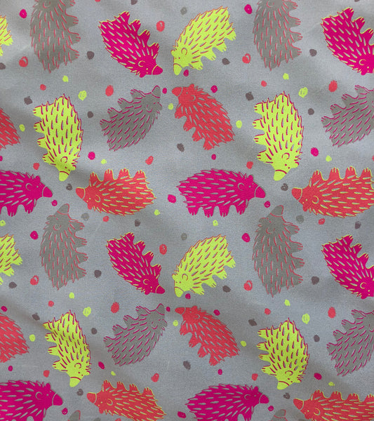 Khaki and Coral Echidna Scarf
