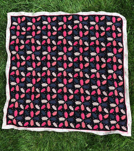 Black and Khaki Echidna Scarf