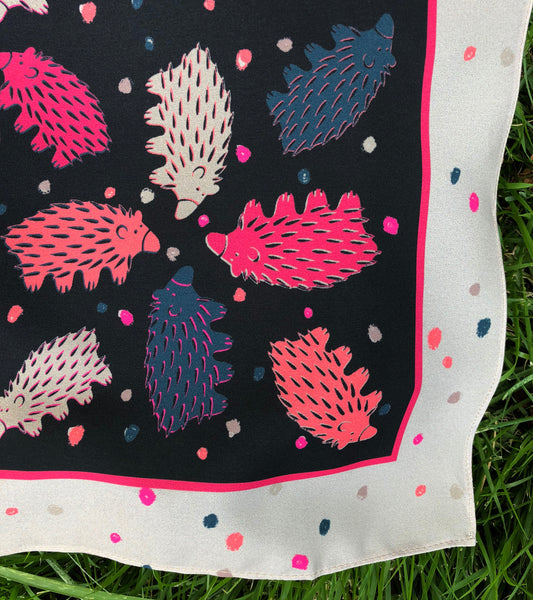 Black and Khaki Echidna Scarf