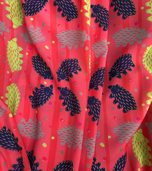Checkered Fire Engine + Navy Echidna Scarf