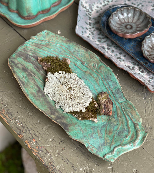 MEDIUM Bark Oval Tray / COPPER