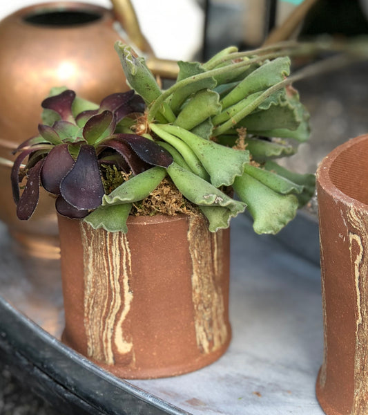 Faux Bois Stripe Vessel