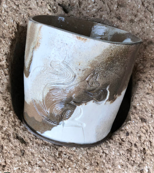 Bandit Squirrel Marbled Planter
