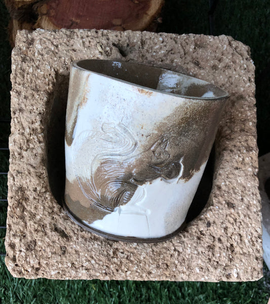 Bandit Squirrel Marbled Planter