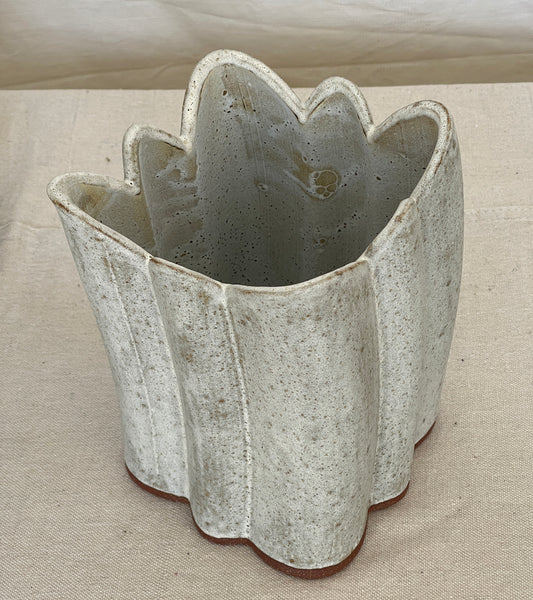 XL Quatrefoil Vase / SEA SALT