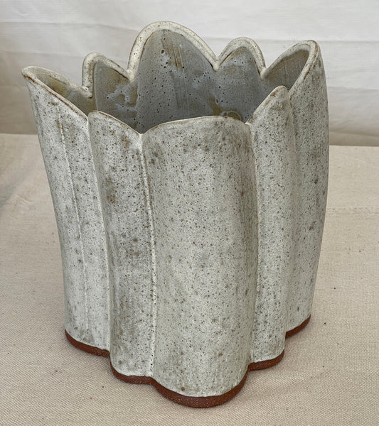 XL Quatrefoil Vase / SEA SALT